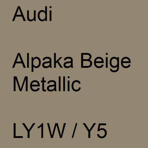 Audi, Alpaka Beige Metallic, LY1W / Y5.